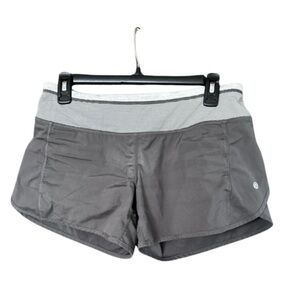 Gray Lululemon Speed Up Short Sz 6